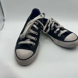 Converse All Star Black Chuck Taylor 5 Tongue! Rainbow Low Tops Boys Girls 11